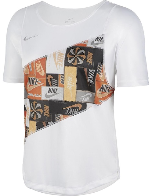 Playera deportiva para correr Nike para mujer