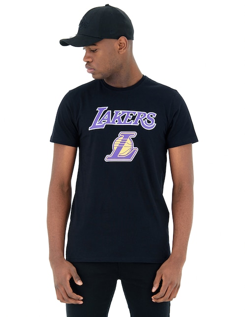 Playera deportiva para básquetbol New Era Los Angeles Lakers de hombre