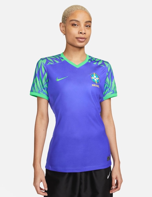 Jersey de Selección de fútbol de Brasil visitante Nike para mujer