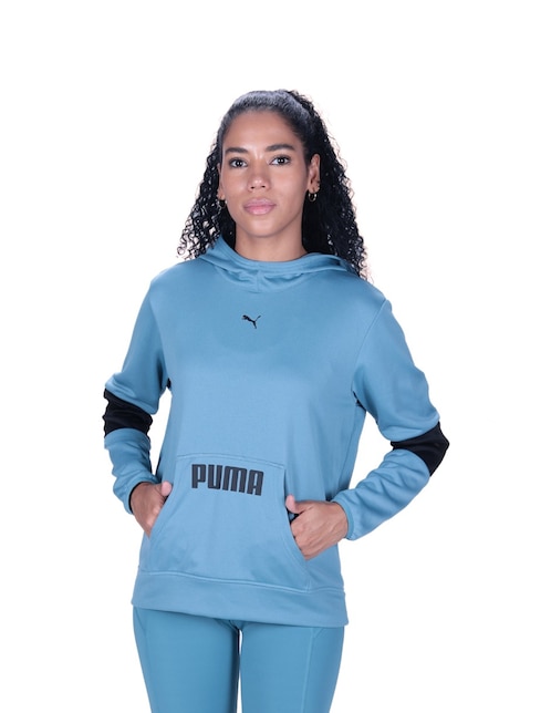 Sudadera Puma individual Liga mujer azul marino