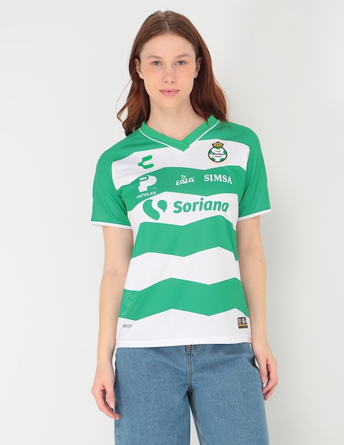 Jersey de  Club Santos Laguna local manga corta Charly  para mujer