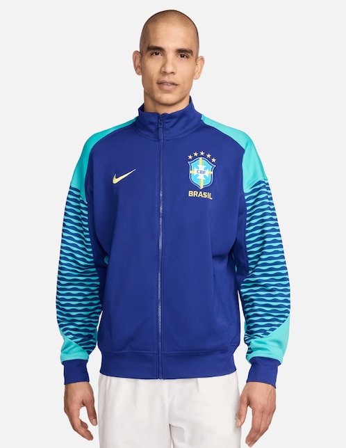 Sudadera Nike con capucha y bolsa Selección de fútbol de Brasil para hombre