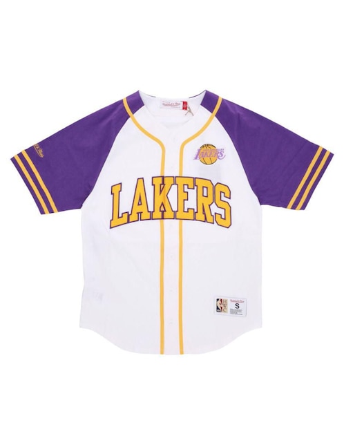 Jersey de Los Angeles Lakers entrenamiento Mitchell & Ness para hombre
