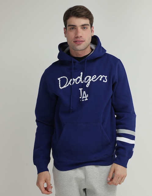 Sudadera New Era con capucha y bolsa Los Angeles Dodgers unisex