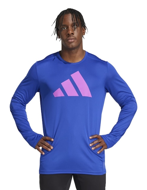 Playera deportiva para correr Adidas para hombre
