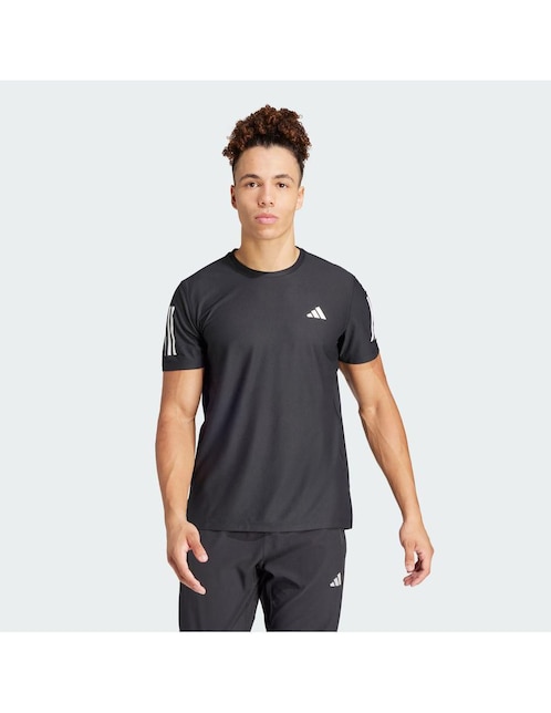 Playera deportiva para correr Adidas de hombre