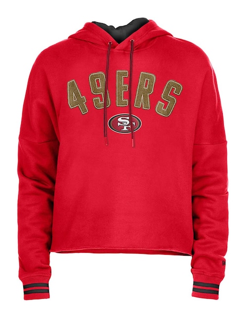 Sudadera New Era con capucha San Francisco 49ers para mujer