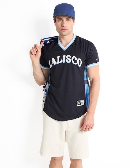 Jersey de Charros de Jalisco visitante manga corta New Era para hombre
