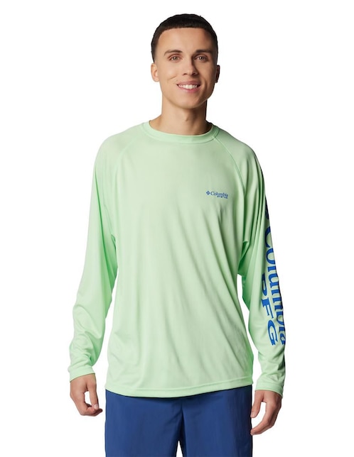 Playera deportiva para pesca para hombre