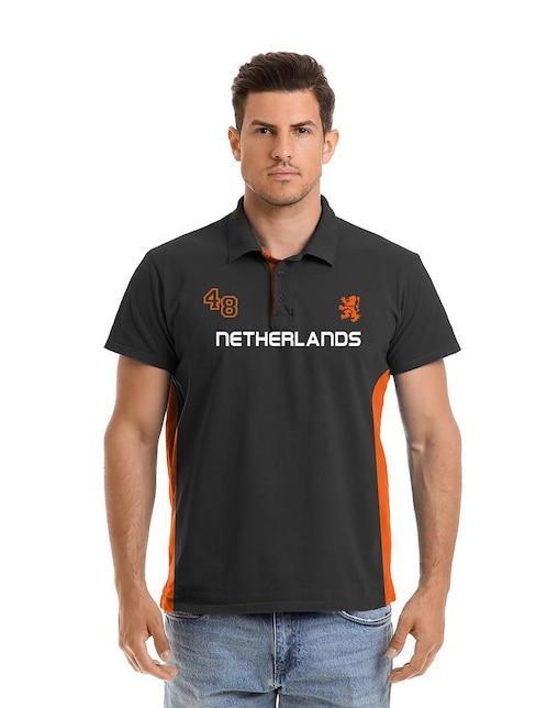 Playera tipo polo MX Racing para hombre