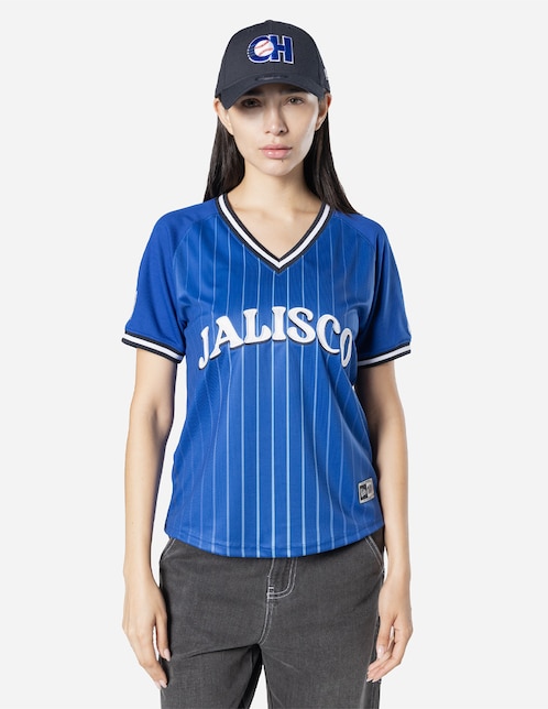 Jersey de Charros de Jalisco visitante manga corta New Era para mujer
