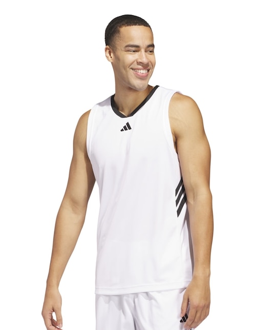 Playera deportiva para básquetbol Adidas de hombre