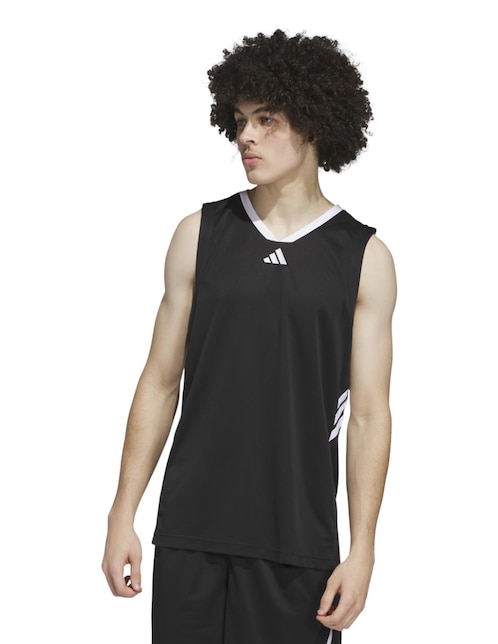 Playera deportiva para básquetbol Adidas de hombre