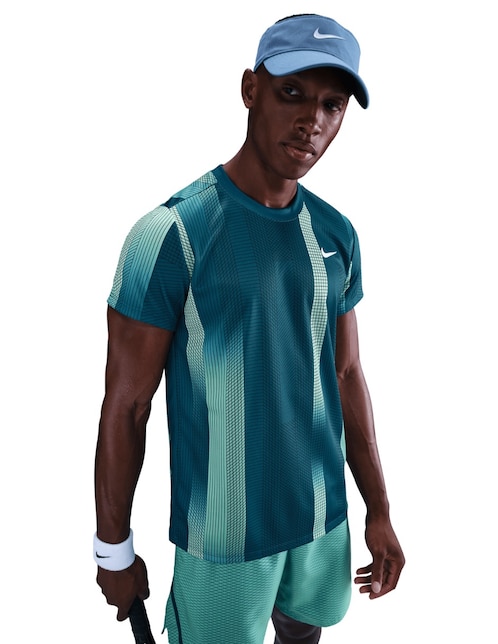 Playera deportiva para tennis Nike Df victory top print para hombre