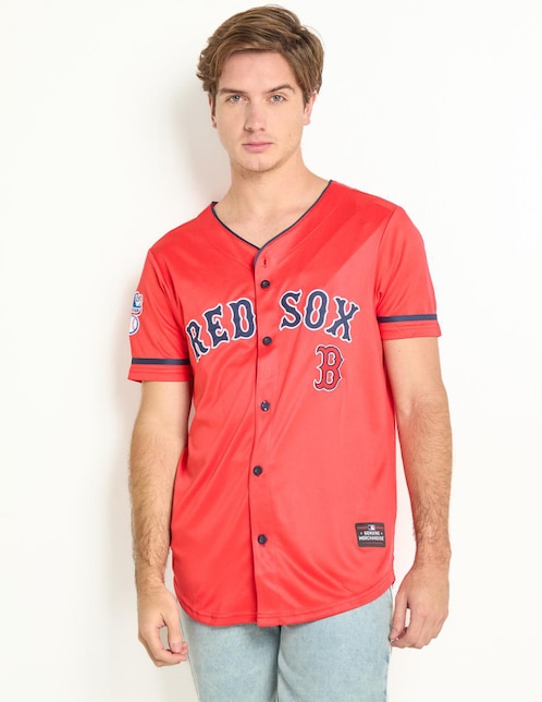 Jersey de  Boston Red Sox tercer equipo manga corta Mlb  para hombre