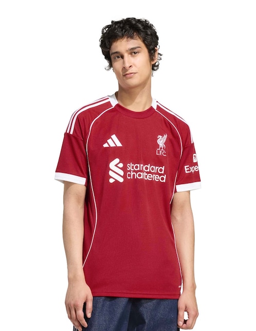 Jersey de  Liverpool Football Club local manga corta Adidas  para hombre