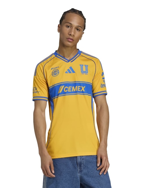 Jersey de Tigres UANL manga corta Adidas para hombre
