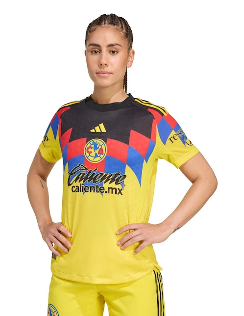 Jersey de Club América local authentic manga corta Adidas jugador para mujer