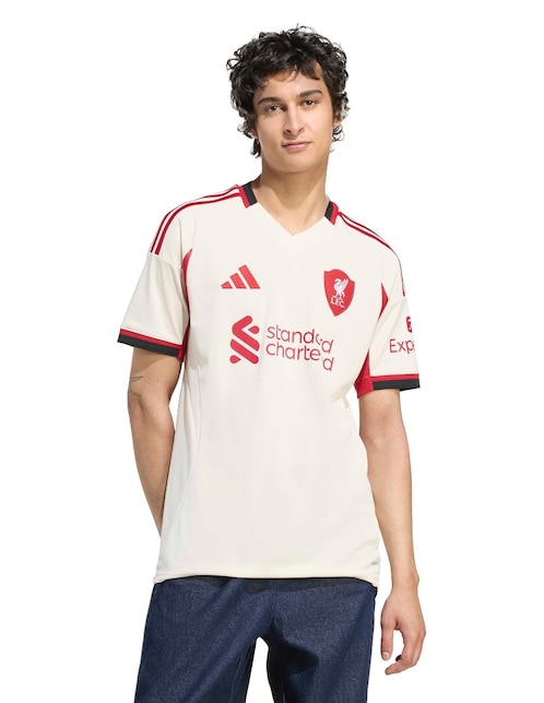 Jersey de Liverpool Football Club visitante manga corta Adidas para hombre