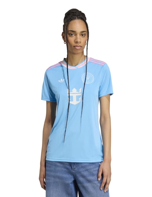 Jersey de Inter de Miami manga corta Adidas para mujer