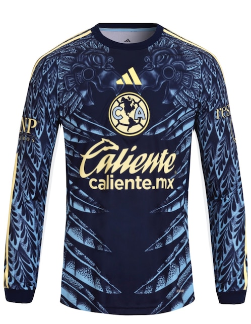 Jersey de visitante manga larga Adidas para hombre