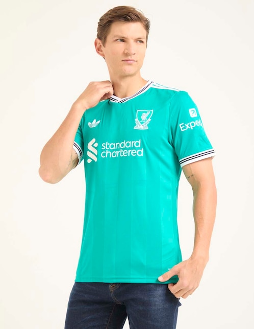 Jersey de Liverpool Football Club local manga corta Adidas para hombre