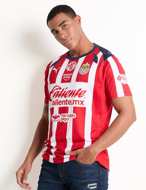 Jersey de  Club Deportivo Guadalajara local manga corta Puma  para hombre