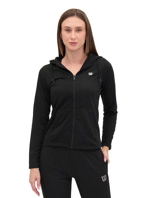 Sudadera con capucha y bolsa para mujer 1
