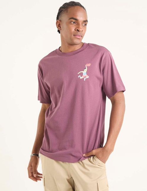 Playera deportiva casual Hoops Cartoon de hombre 1