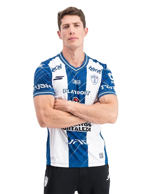 Jersey de Club de Fútbol Pachuca manga corta Skechers para hombre