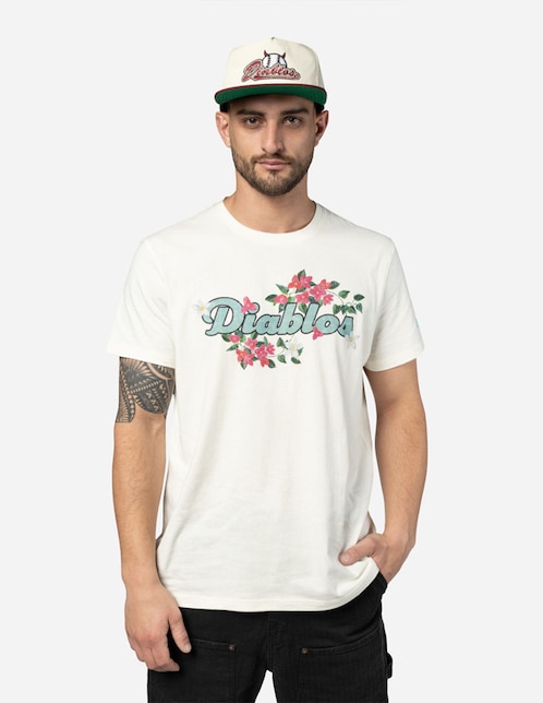 Playera deportiva para béisbol New Era Diablos Rojos del México de hombre