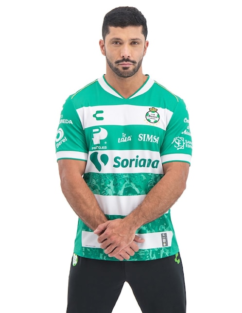 Jersey de  Club Santos Laguna local manga corta Charly  para hombre