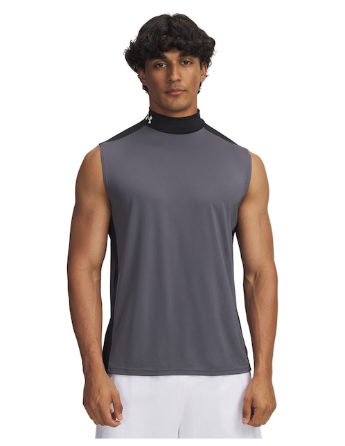 Playera deportiva para entrenamiento Under Armour UA HG Wordmark SL de hombre