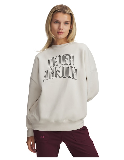 UNDER ARMOUR Sudadera Under Armour Rival Flc Os Varsity Crew para mujer