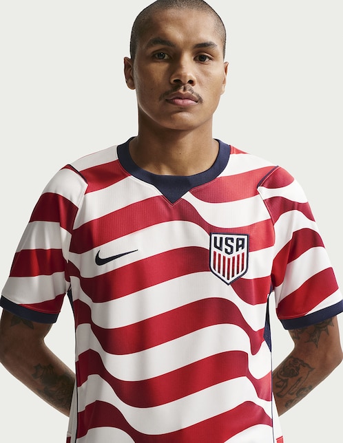 Jersey de Selección de fútbol de los Estados Unidos local manga corta Mundial Nike fan para hombre
