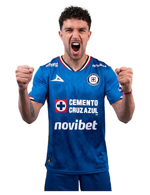 Jersey de Club de Fútbol Cruz Azul local manga corta Pirma para