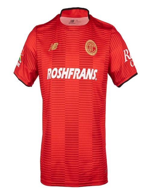 Playera deportiva para fútbol New Balance Club deportivo Toluca para hombre