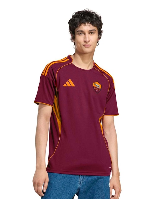 Jersey de A.S Roma local manga corta Adidas para hombre