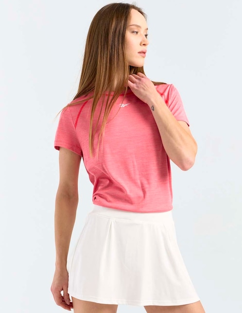 Playera deportiva para entrenamiento Reebok Id Core Melange de mujer