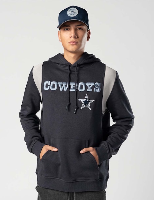 Sudadera New Era Ne Leisure con capucha y bolsa Dallas Cowboys unisex
