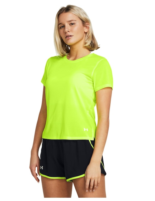 Playera deportiva para correr Under Armour UA LAUNCH SHORTSLEEVE de mujer