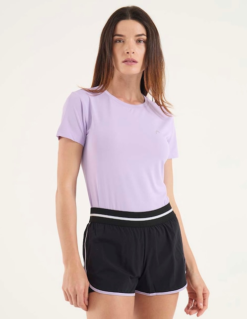 Playera deportiva para deporte con raqueta de mujer 1