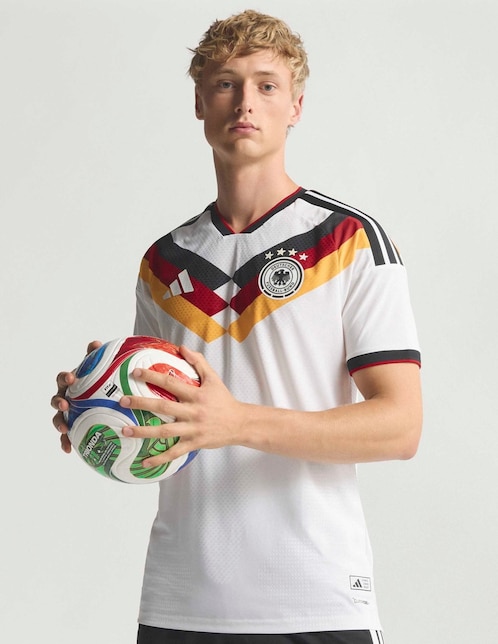 Jersey de Selección de fútbol de Alemania local authentic manga corta Mundial Adidas jugador para hombre