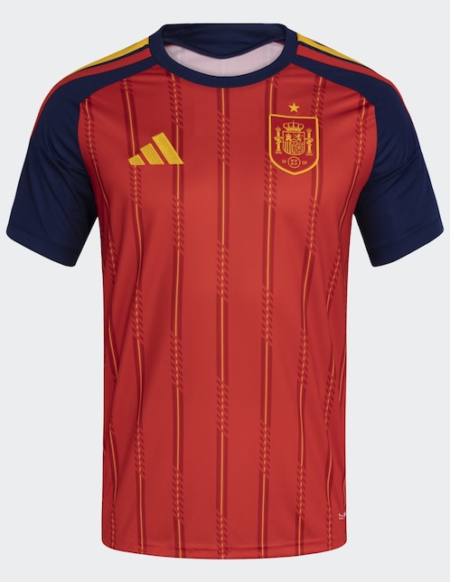 Jersey de  Selección de fútbol de España local manga corta Mundial Adidas  para hombre
