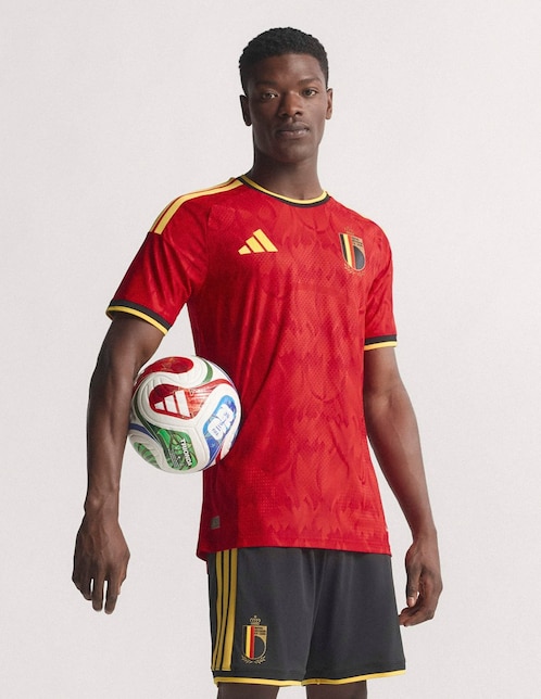 Jersey de  Selección de fútbol de Bélgica local authentic manga corta Mundial Adidas  para hombre
