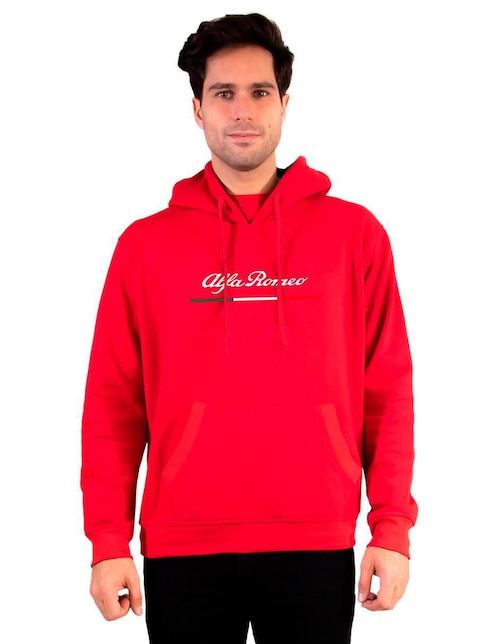 "sudadera" alfa romeo alfa romeo "con" capucha y bolsa sin equipo "para" unisex