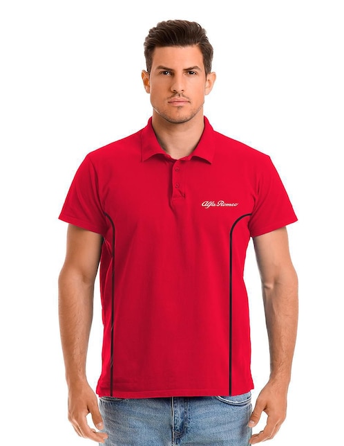 "playera tipo polo" alfa romeo "para" hombre