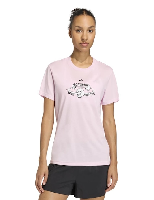 Playera deportiva para correr Adidas de mujer