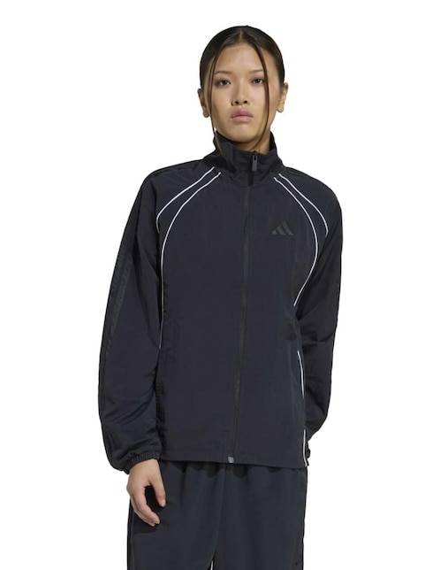 Sudadera Adidas W ICONIC 3S TT con bolsas para mujer