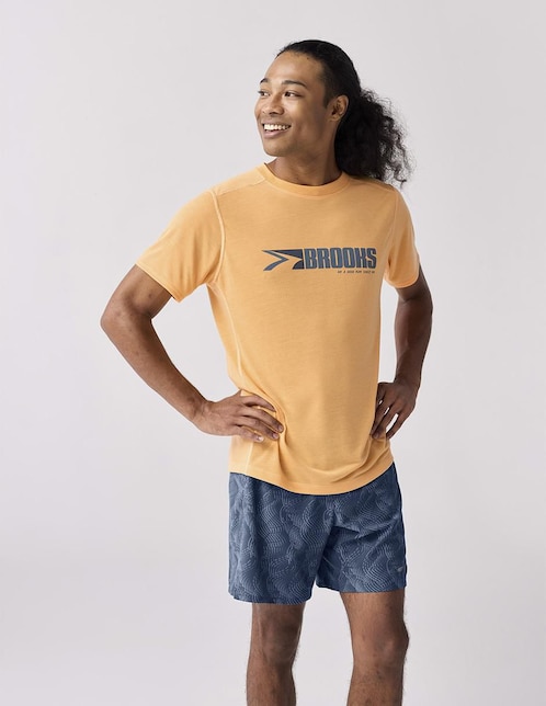 Playera deportiva para correr Brooks de hombre